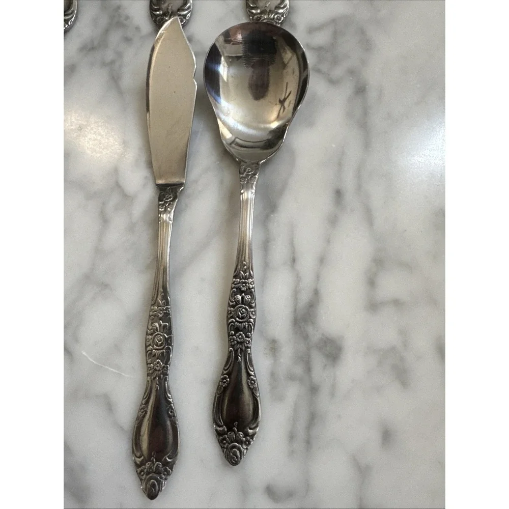 Oneida Northland Silversmiths 42Pc Stainless Flatware Set/8 Classic Carolina